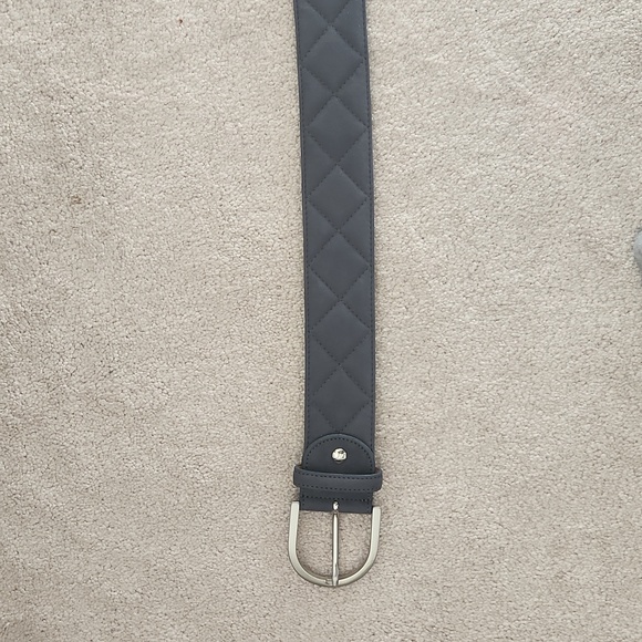 Tailored Sportsman Suede Grey Quilted Belt - Medium - Picture 7 of 12